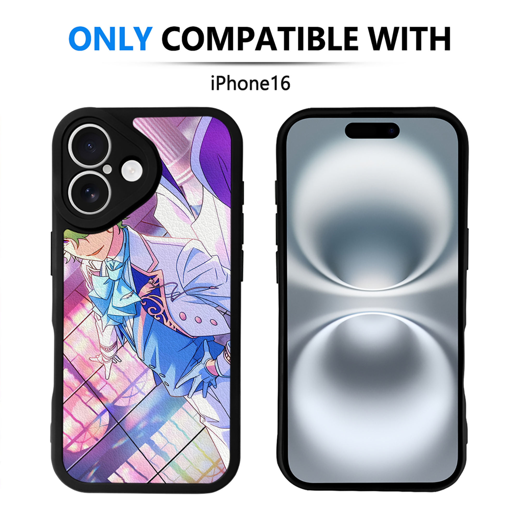 （画像用） あんさんぶるスターズ! Ensemble Stars 【iPhone 16シリーズ対応】シリコンスマホケース（レザー調） 材質：シリコン